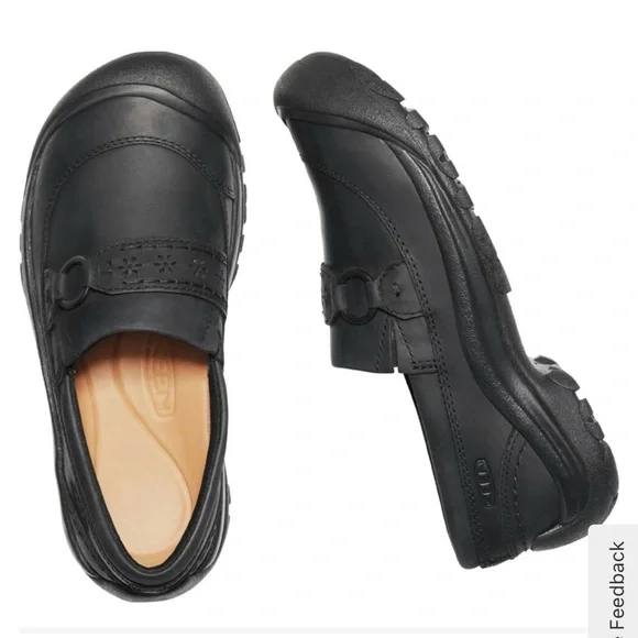 KEEN Kaci II Slip-On Shoe Women's Black Oiled Nubuck Leather Sz 8 - Picture 1 of 16